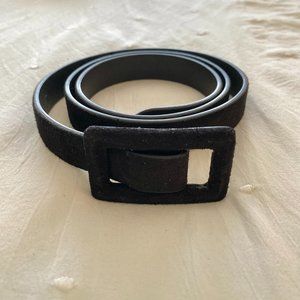 Chic Black Suede Ralph Lauren Belt